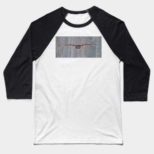 Full speed - Great Grey Owl Baseball T-Shirt